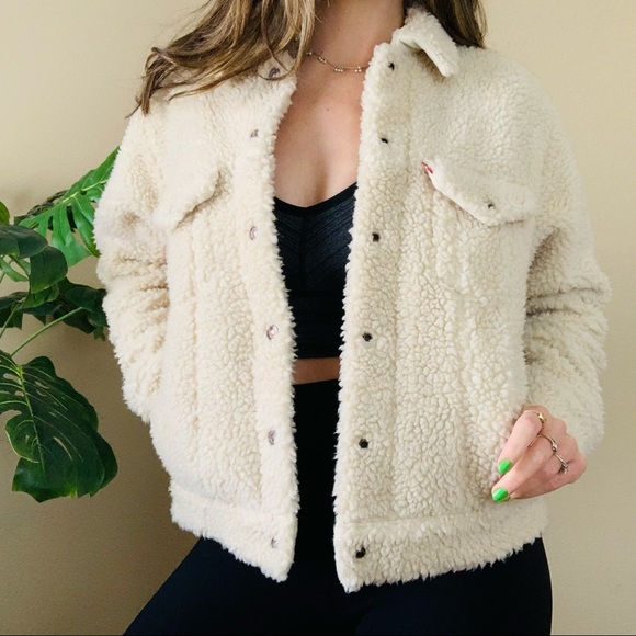 Levi’s All Over Sherpa Sherling Trucker Jacket - Picture 4 of 16